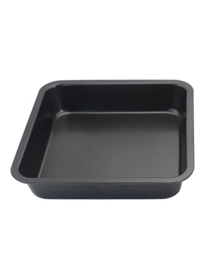 NIBEMINENT Carbon Steel Square Cake Mould Black 22.5x4.5x22.5centimeter - Image 1