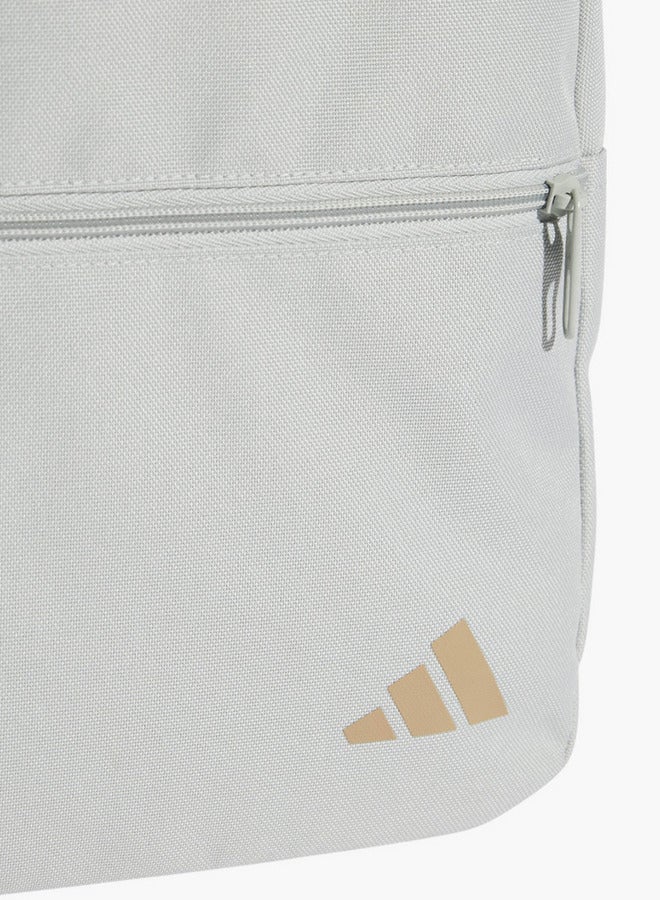Adidas حقيبة ظهر مدرسية بطباعة شعار مع أحزمة قابلة للتعديل وإغلاق بسحاب - Image 4