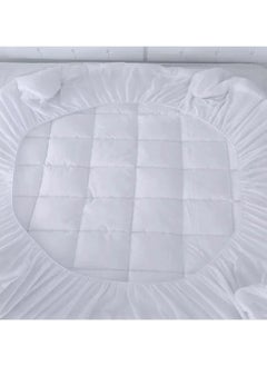 Generic Felt top layer for a two-sided microfiber mattress with a circular mattress, size 200 x 200 cm - white  - Image 2