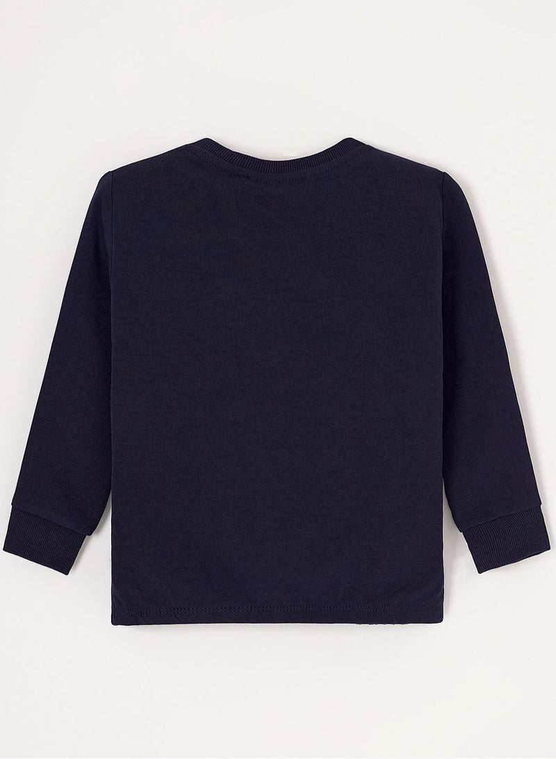 NAME IT Name It Unicorn Sweatshirt - Dark Sapphire  - Image 2