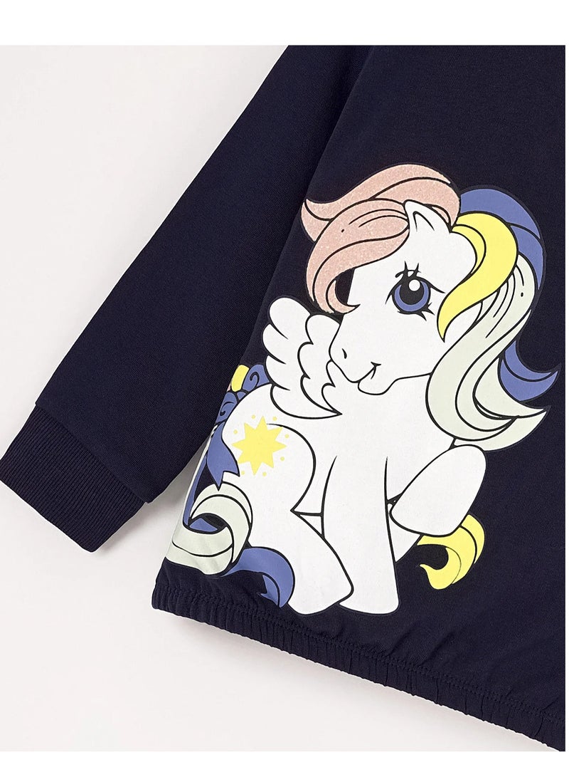 NAME IT Name It Unicorn Sweatshirt - Dark Sapphire  - Image 4