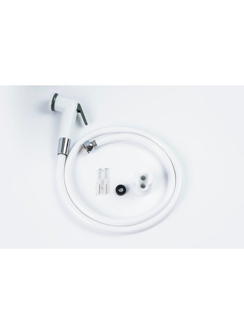 Streamflow™ ECO Hand Trigger Bidet / Shattaf Set – White Hand Spray with 120cm Multilayer Plastic Hose - Image 2