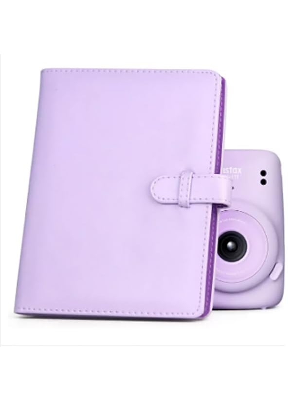 ZIKKON ZIKKON 128 Pockets Lock Photo Album Compatible with Fujifilm Instax Mini 12 11 90 70 99 9 8S 8 7S Instant Camera Polaroid Snap SnapTouch PIC300 Z2300 Mint Zip Instant Camera PrinterLilac Purple  - Image 4