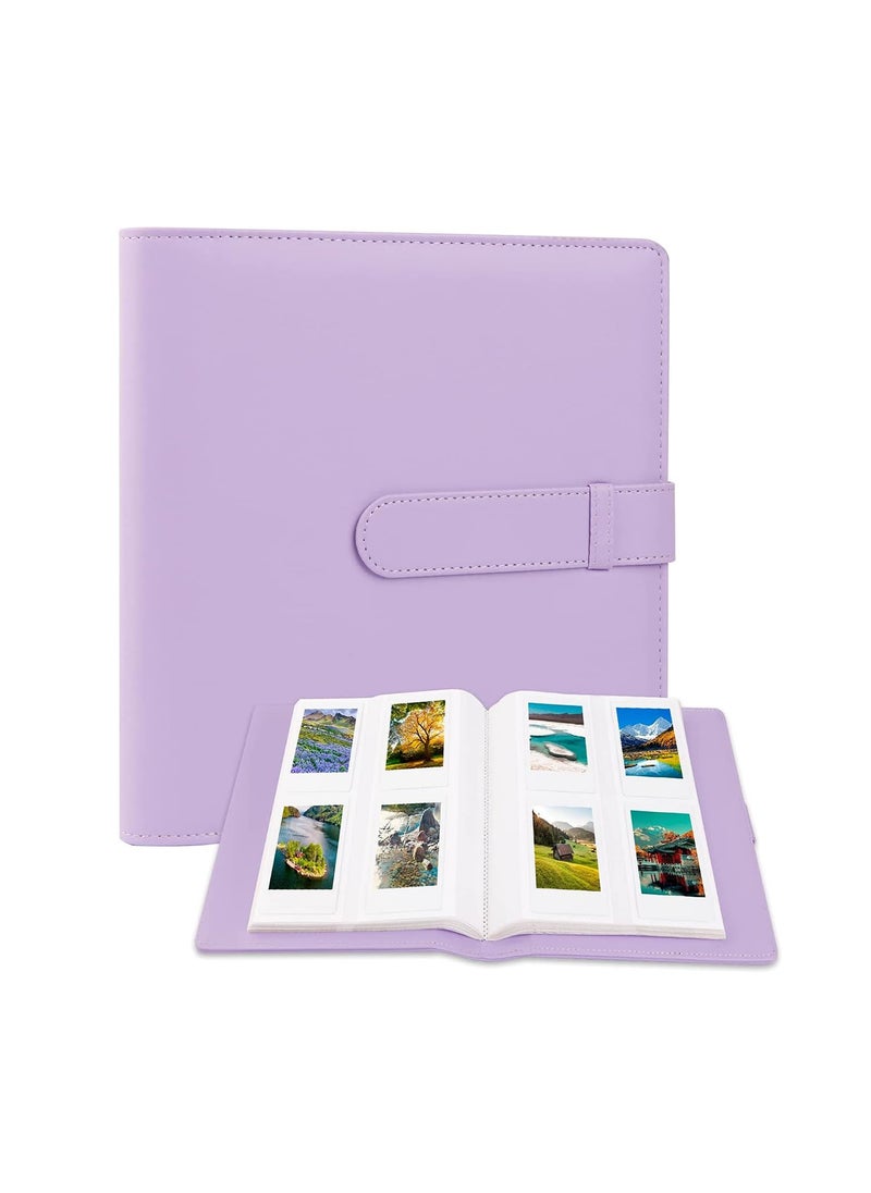 ZIKKON ZIKKON 128 Pockets Lock Photo Album Compatible with Fujifilm Instax Mini 12 11 90 70 99 9 8S 8 7S Instant Camera Polaroid Snap SnapTouch PIC300 Z2300 Mint Zip Instant Camera PrinterLilac Purple  - Image 2