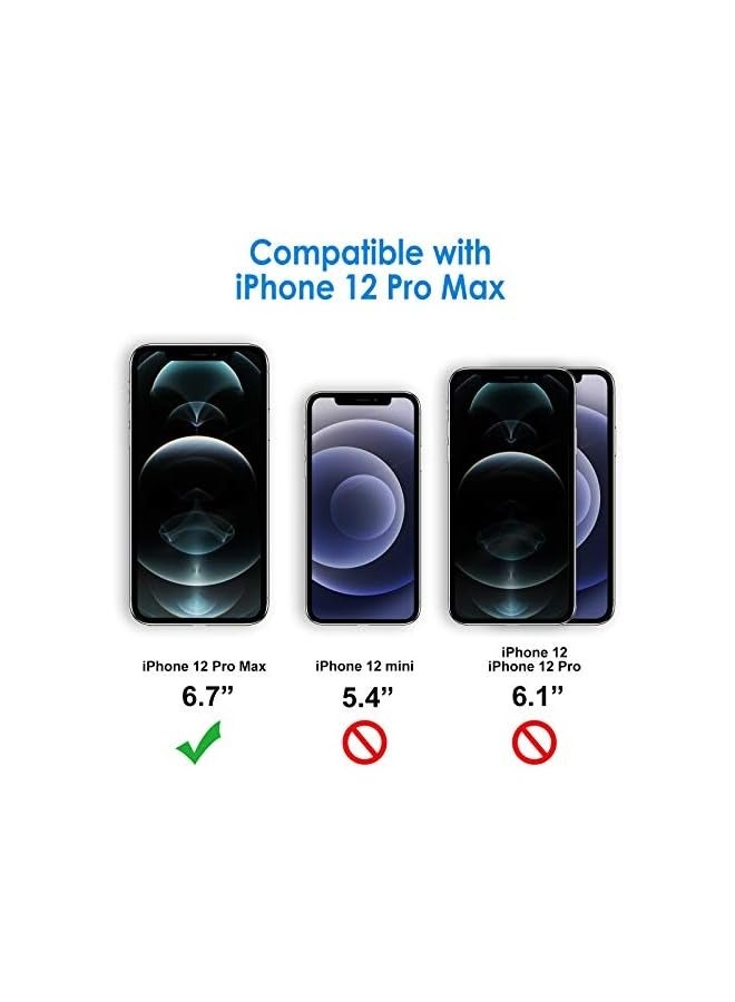 جي تيك واقي شاشة للخصوصية لهاتف iPhone 12 Pro Max مقاس 6.7 بوصة، طبقة زجاجية مقواة مضادة للتجسس، عبوتان - Image 3