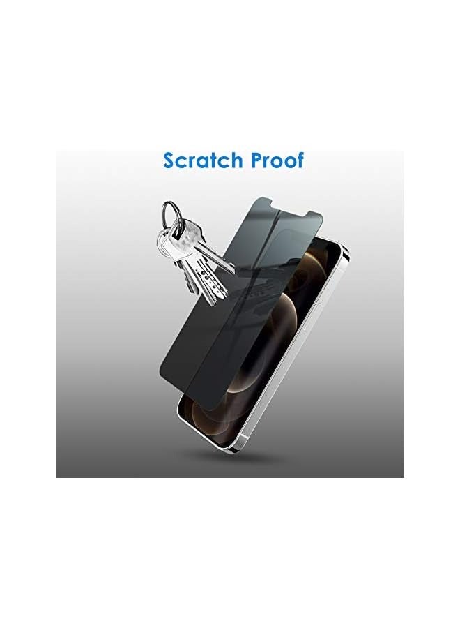 جي تيك واقي شاشة للخصوصية لهاتف iPhone 12 Pro Max مقاس 6.7 بوصة، طبقة زجاجية مقواة مضادة للتجسس، عبوتان - Image 5