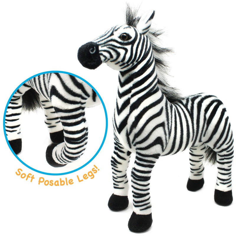 TigerHart Zebenjo The Zebra - 16 Inch Stuffed Animal Plush - Image 4