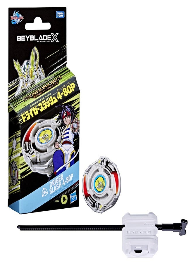Beyblade X X-Over Project Driger Slash 4-80P Starter Pack Set with Takara Tomy Balance Type Top and Launcher, Battling Tops Game Toys, Ages 8+ - Image 1
