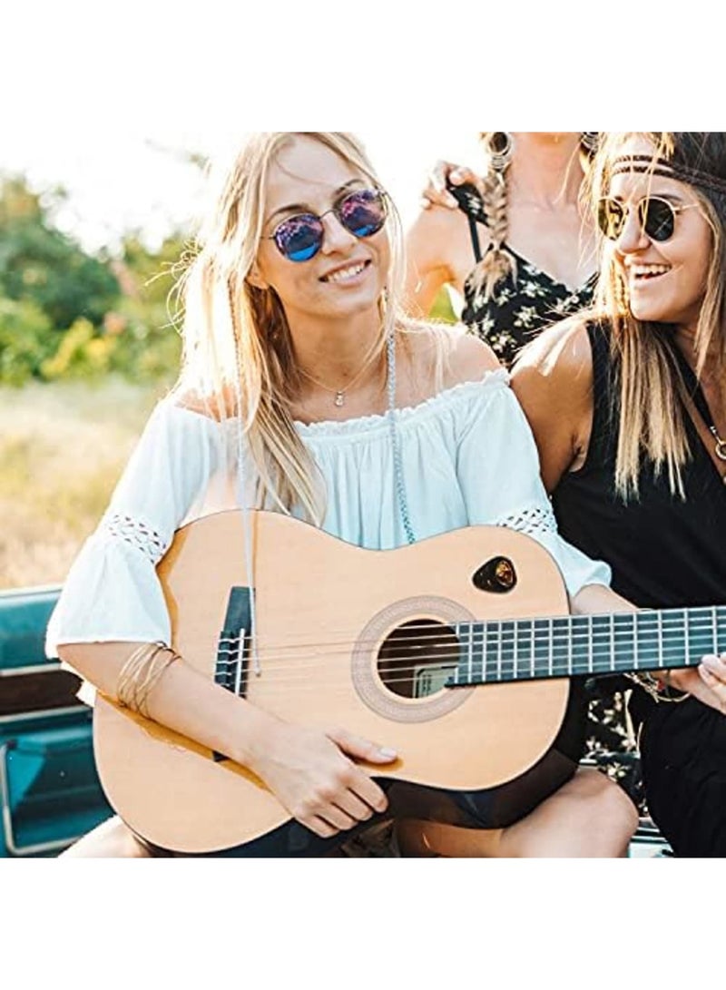 SYOSI Guitar Pick Holder, 6pcs Durable Stick-On Plastic Guitar Pick Box Holder with Adhesive Back and Spring Guitar Accessories, Convenient Picks Placement for Acoustic Guitar Bass Ukulele - Image 4