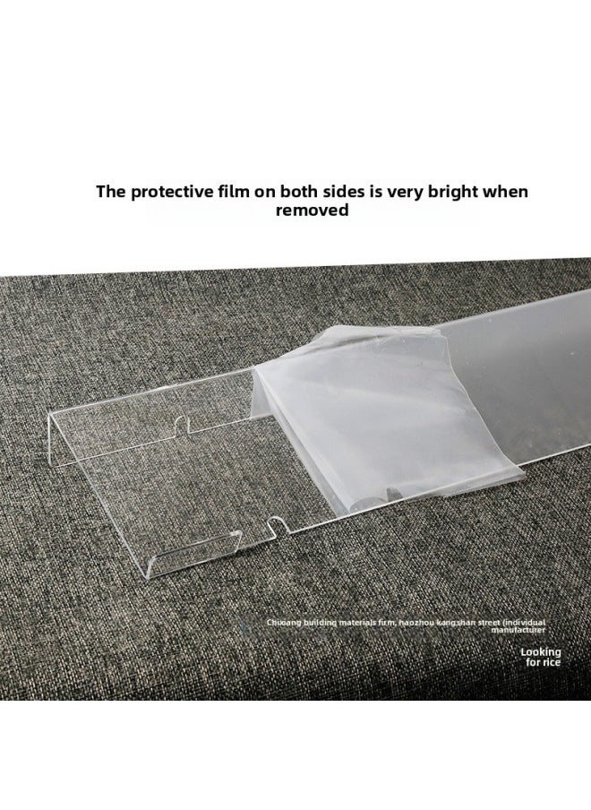 Generic - Keyboard Elevated Bracket Desktop Desktop Computer Transparent Keyboard Bracket Washable Acrylic Keyboard Display Stand-Color:400 Long Keyboard Stand - Image 1