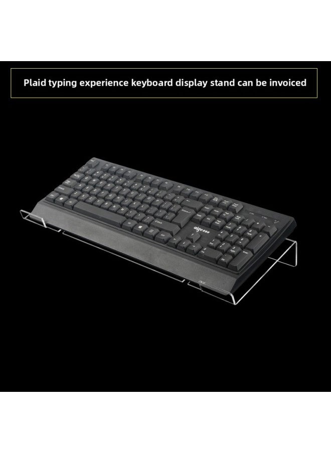 Generic - Keyboard Elevated Bracket Desktop Desktop Computer Transparent Keyboard Bracket Washable Acrylic Keyboard Display Stand-Color:400 Long Keyboard Stand - Image 1
