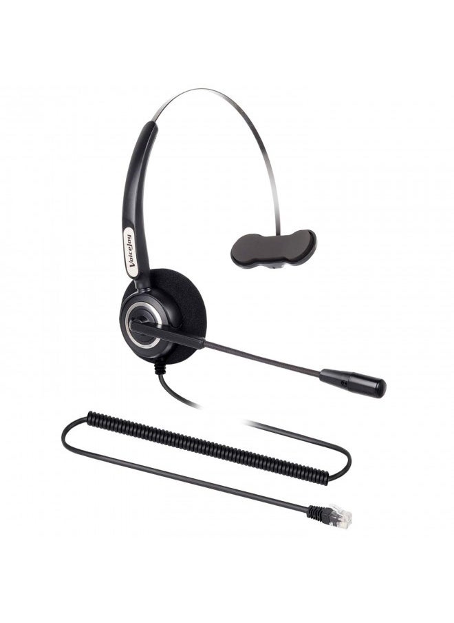 VoiceJoy - Office Headset W/Flexible Mic Only For Cisco Phones 7940,7941,7942,7945,7960,7961,7962,7965,7970,7971,7975 8841 - Image 1
