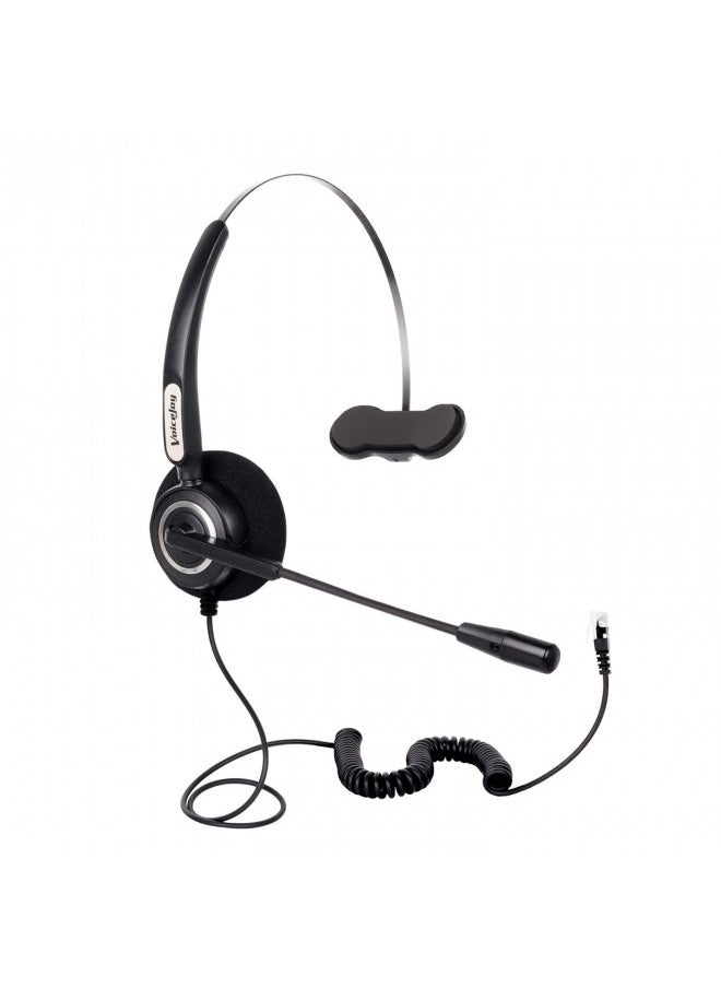 VoiceJoy - Office Headset W/Flexible Mic Only For Cisco Phones 7940,7941,7942,7945,7960,7961,7962,7965,7970,7971,7975 8841 - Image 1
