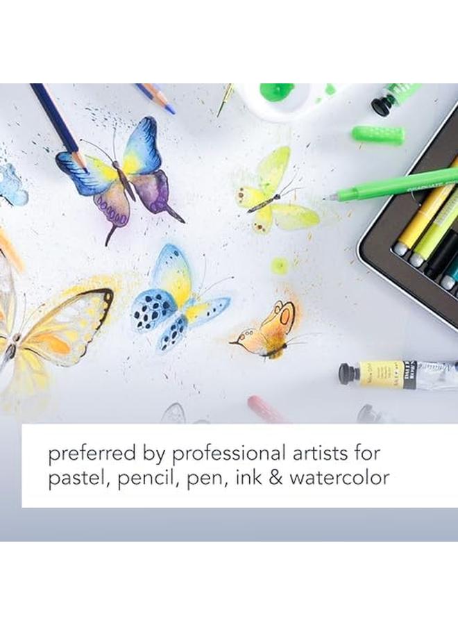 CANSON Mix Media Art Book Heavyweight French Paper Double Sided Fine And Medium Texture Side Wire Bound 138 Pound 9 X 12 Inch 40 Sheets - Image 3