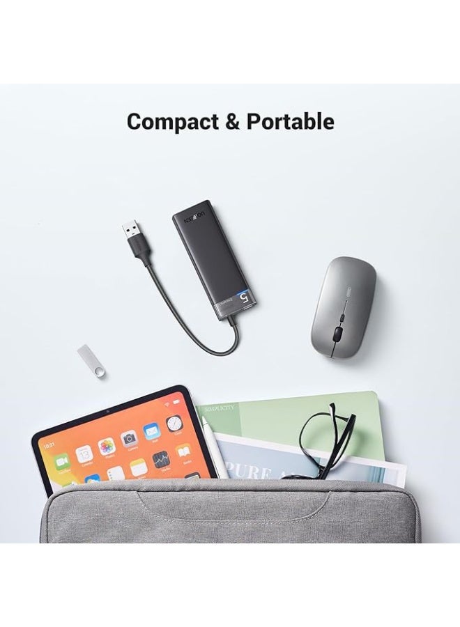 يو جرين UGREEN 15548 4-Port USB 3.0 Hub with 5Gbps High Speed ​​Data Transfer and Power Supply for PC, Laptop, Flash Drive, Portable HDD, Windows - Image 3