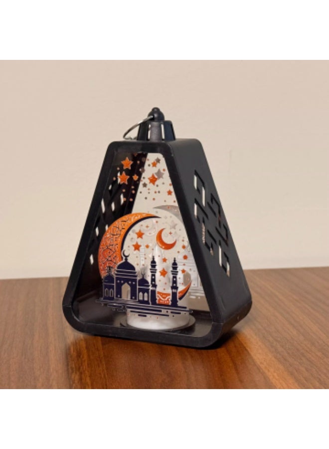 أضواء فوانيس رمضان، فوانيس رمضان المصغرة، زخارف رمضان الجديدة للمنزل، هدايا رمضان للأطفال، شنق فوانيس شمعة لديكور مائدة عيد رمضان - Image 1