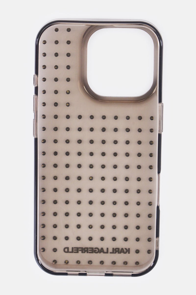 Karl Lagerfeld iPhone 16 Pro Metallic Protective Case, Black - Image 3