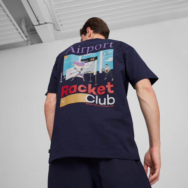 PUMA Graphics Mens Blue T-shirt - Image 3