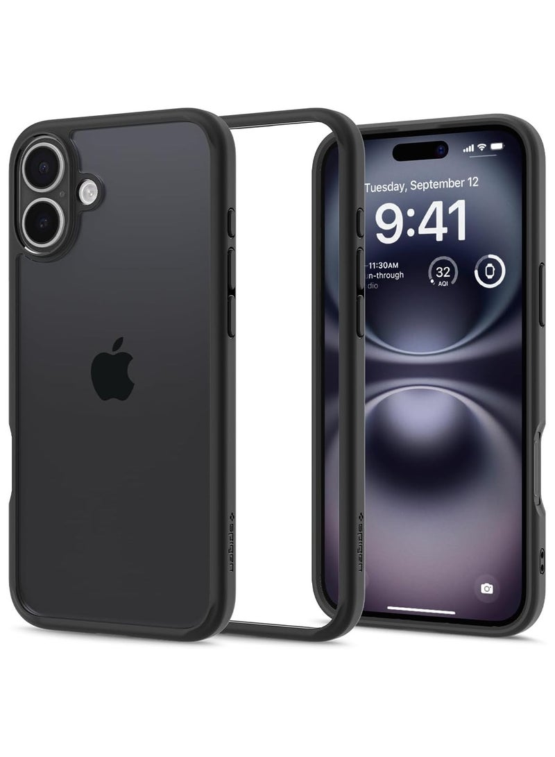 Spigen Ultra Hybrid iPhone 16 Case Cover (2024) - Matte Black - Image 1