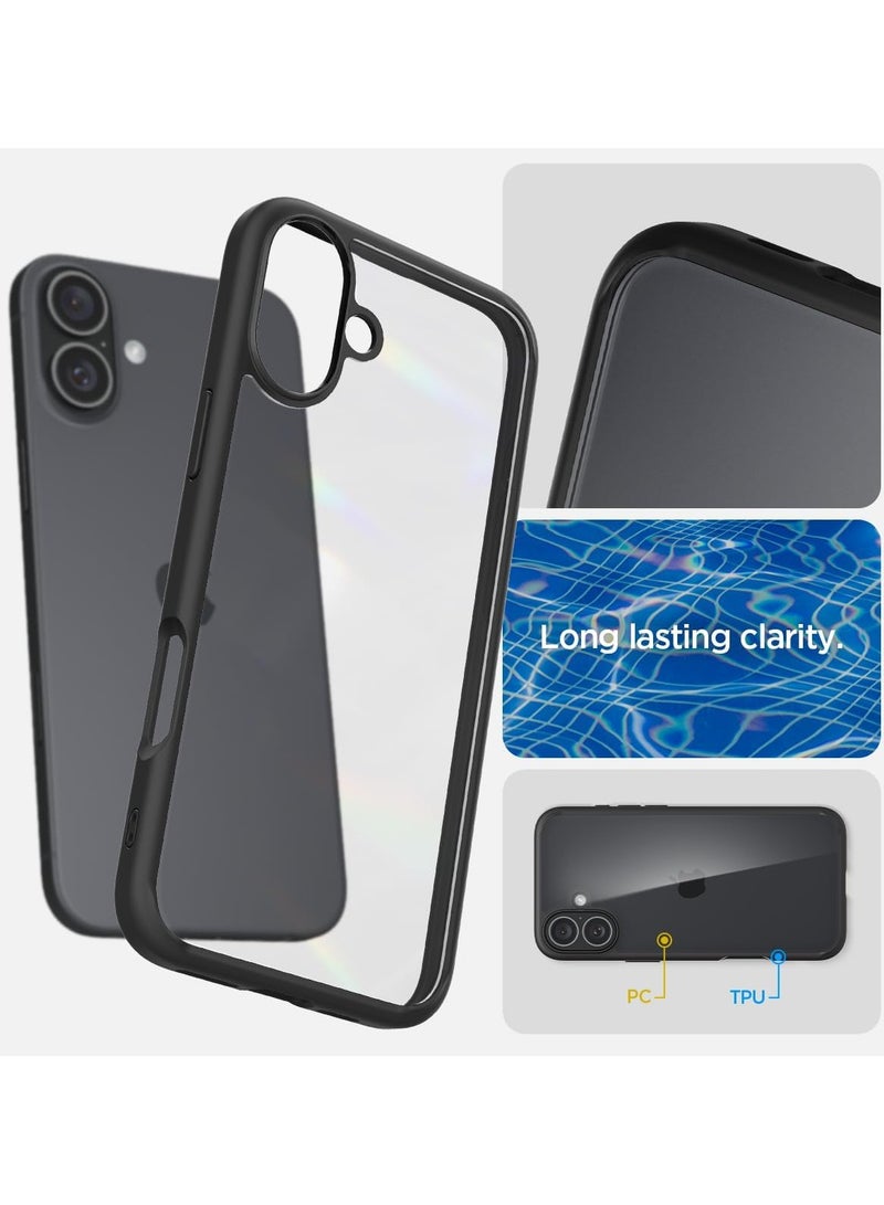 Spigen Ultra Hybrid iPhone 16 Case Cover (2024) - Matte Black - Image 4