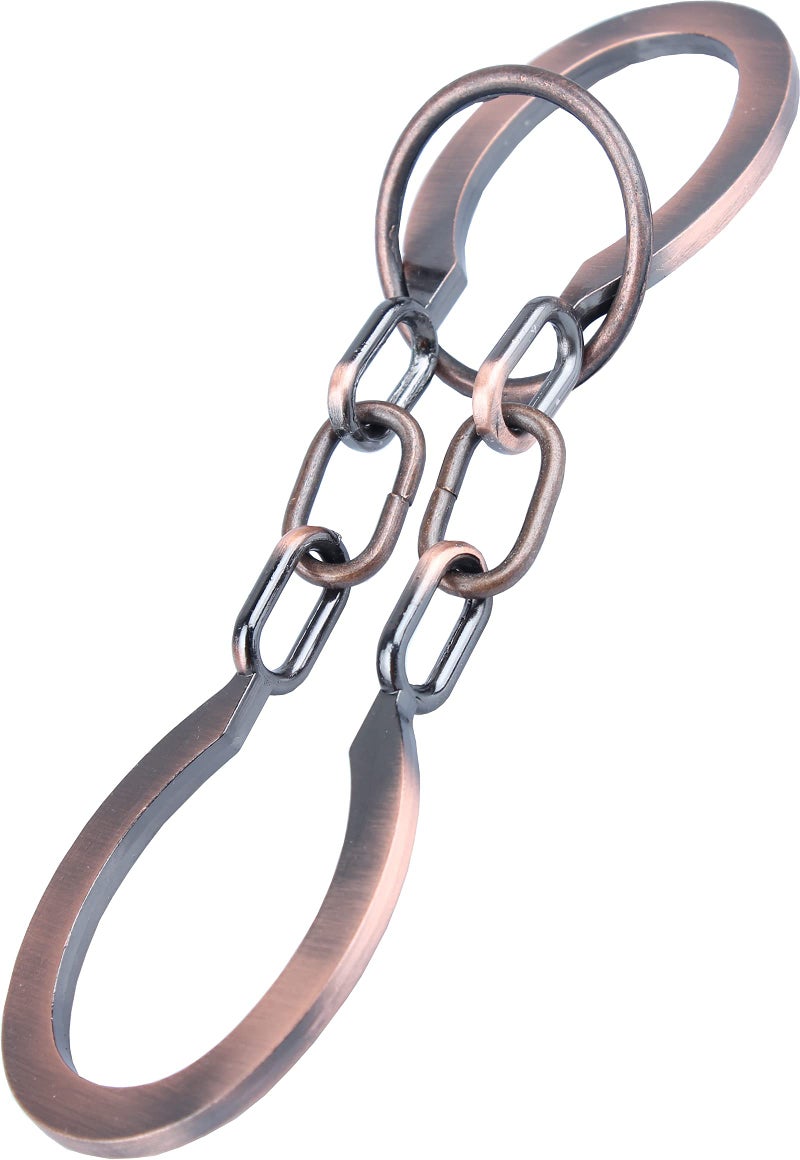 SHUYUE Classical Metal Horseshoe Puzzle Traditional Brain Teaser Puzzles Jigsaw Toy (Bronze, Normal) - Image 5