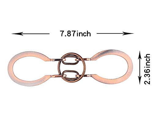 SHUYUE Classical Metal Horseshoe Puzzle Traditional Brain Teaser Puzzles Jigsaw Toy (Bronze, Normal) - Image 3