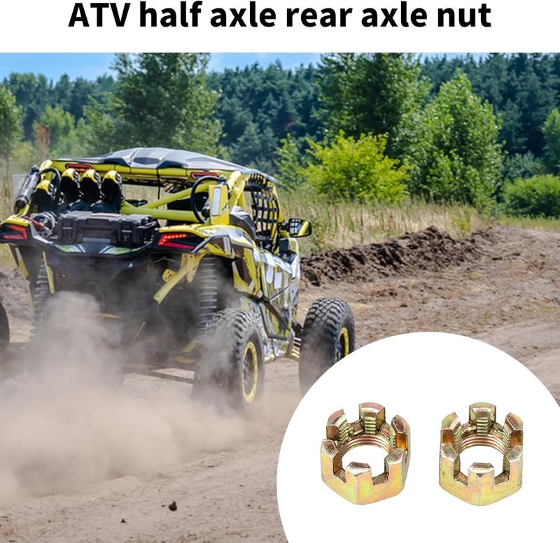 Strong Rear Axles Nut Heavy Duty Metal Construction General Component for Off Road Vehicles & Motorcycles Strong Rear Axles Nut Heavy Duty Metal Construction General Component - Image 4