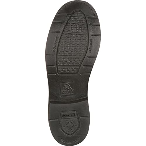 ROCKY Polishable Dress Leather Chukka, Black, Size 9(WI) - Image 3