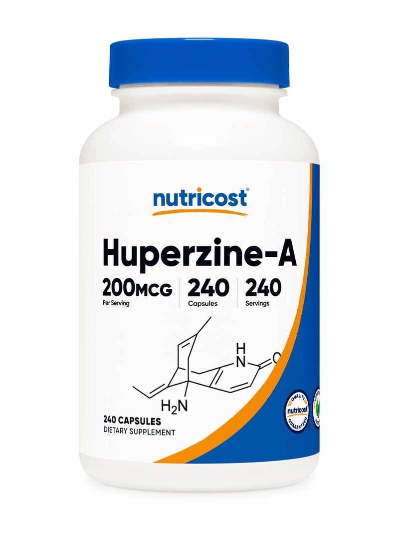 Nutricost Huperzine A, 200 MCG Per Serving 240 SERVINGS | 240 Capsules - Image 1