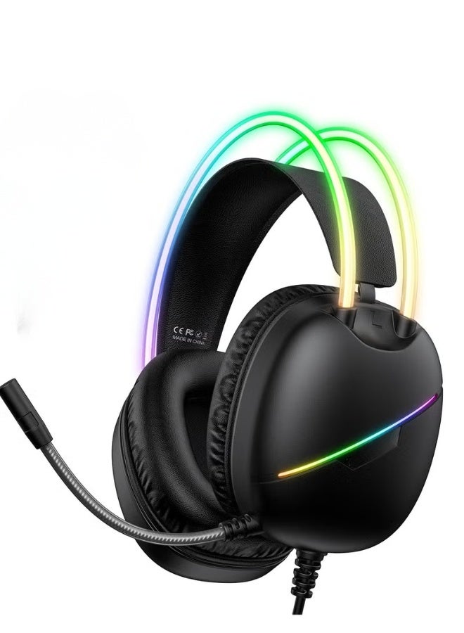 Professional Over-Ear Gaming Headset | Immersive Surround Sound & Dynamic Lighting - Image 1