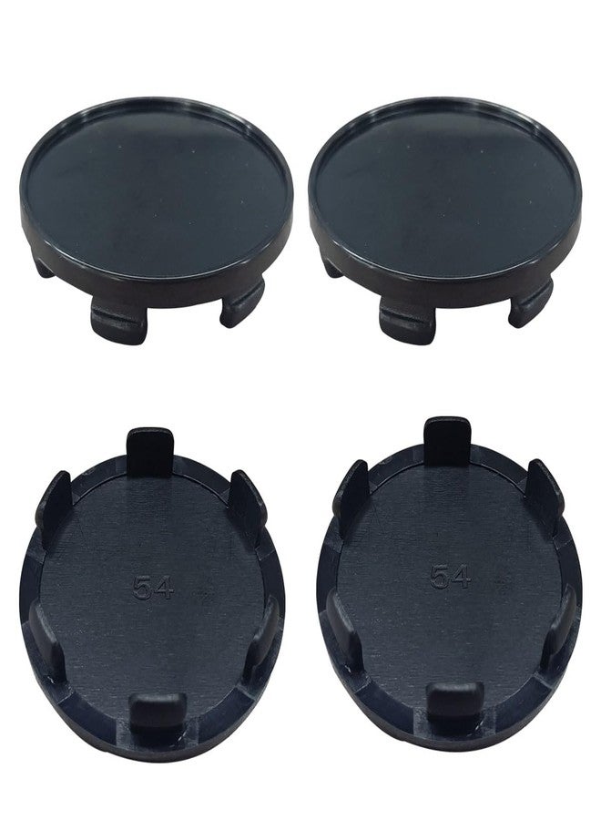 BDZMC 4PCS Wheel Center Cap, Snap-in Plastic Rim Center Hub Caps Cover, 2.12 '' (54mm) Outer Diameter, 1.85 '' (47mm) Inner Diameter, Car Accessories for Car, Truck, SUV (Black) - Image 1