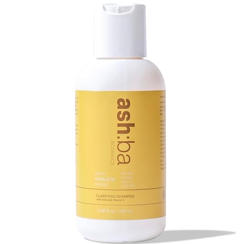 Ashba Botanics Clarifying Shampoo for Hard Water Deep Cleansing Shampoo Removes Product Buildup Exfoliates Scalp With Vitamin C Natural AHAs Sulphate Free For Men Women 100ml - Image 1