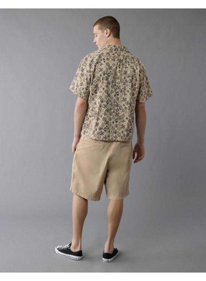 American Eagle AE Printed Button-Up Poolside Shirt  - Image 2