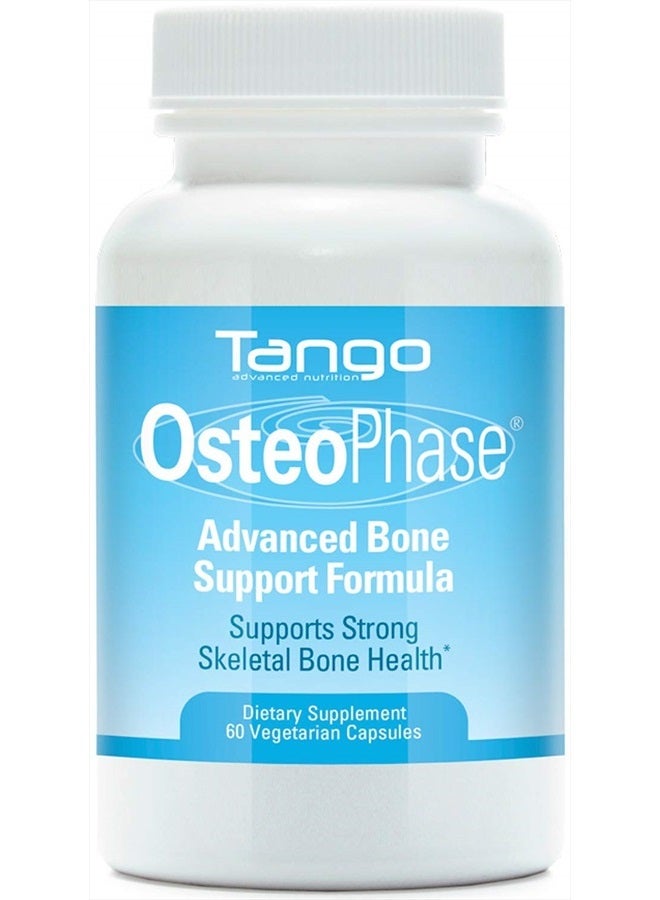 Tango OsteoPhase Natural Bone Support Supplement Aids Calcium Regulation and Promotes Skeletal Bone Health (60 Vegetarian Capsules) - Image 1