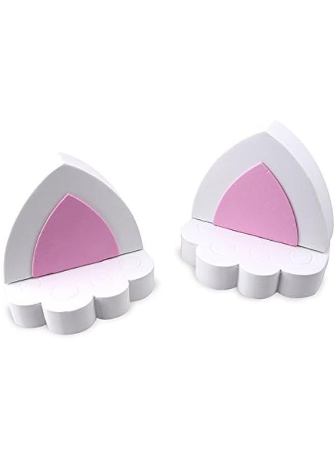 Pair of Cat Ears Car Roof Refit Styling EVA Foam 3D Sticker (White) - Image 3