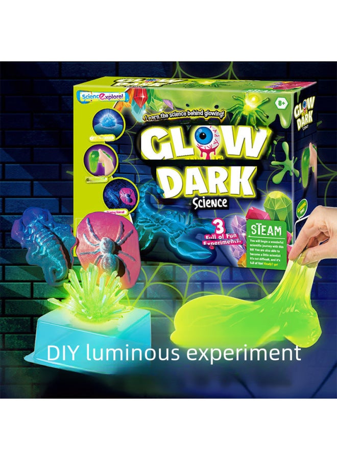 Luminous Crystal Science Experiment Suit Student Educational Handmade Toys Volcanic Eruption Technology Production Materials-Specifications:Slim Experiment Suit  - Image 2