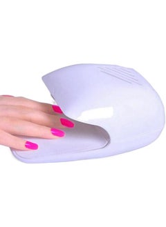 Portable Nail Fan Dryer for Nail Art Polish Gel Quick Dry Nail Dryer Blower Machine for Nail Salons Fingernail ToenailWhite