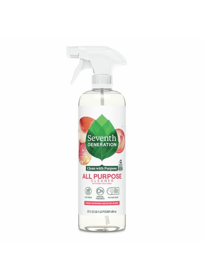 Seventh Generation All Purpose Cleaner, Fresh Morning Meadow Scent, Cuts Grease, 23 Fl Oz - Image 1