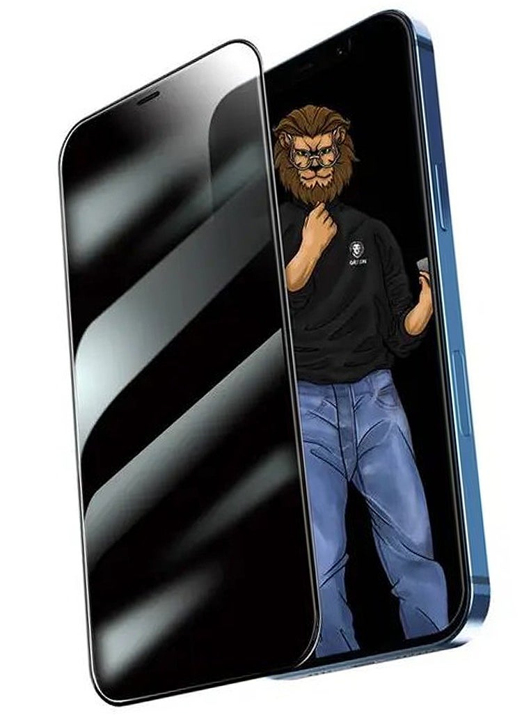 GREEN LION iPhone 11 Pro (5.8 inches) Screen Protector with 9H Steve Privacy Strong HD Glass Green Lion - Privacy  - Image 2