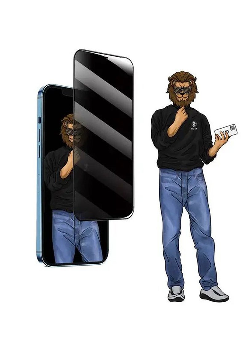 GREEN LION iPhone 11 Pro (5.8 inches) Screen Protector with 9H Steve Privacy Strong HD Glass Green Lion - Privacy  - Image 4