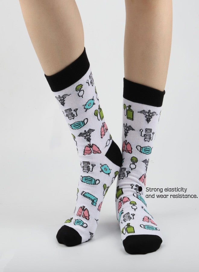 TOBGBE 2 Pairs RT Socks - Respiratory Therapist Graduation Gift - Image 2