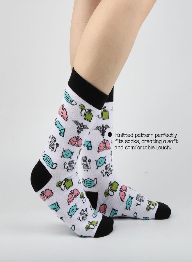 TOBGBE 2 Pairs RT Socks - Respiratory Therapist Graduation Gift - Image 4