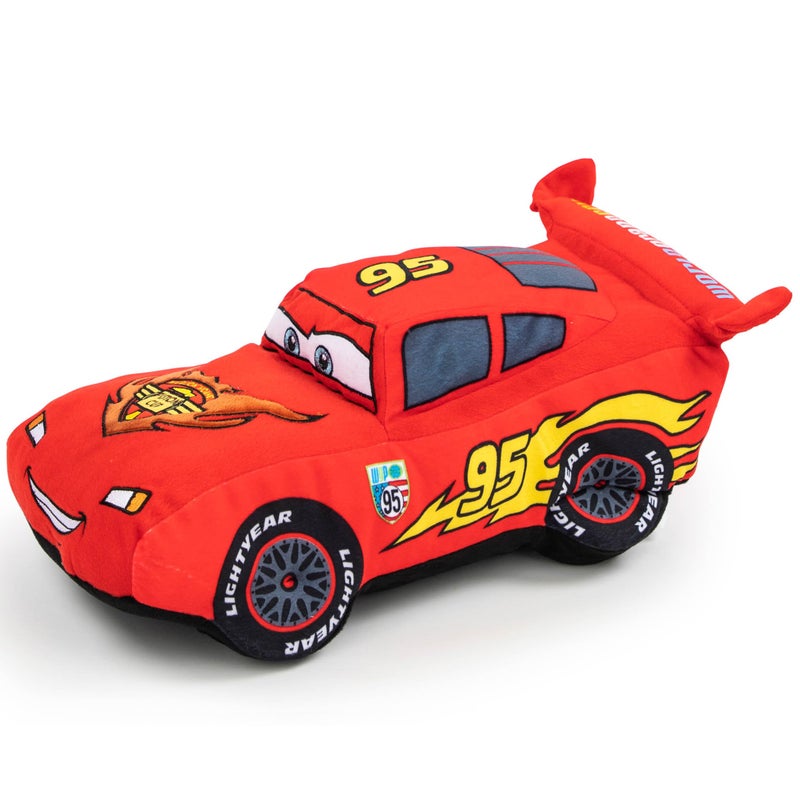 Jay Franco Cars Plush Stuffed Lightning Mcqueen Red Pillow Buddy - Kids Super Soft Polyester Microfiber, 19 inch (Official Disney Pixar Product) - Image 3