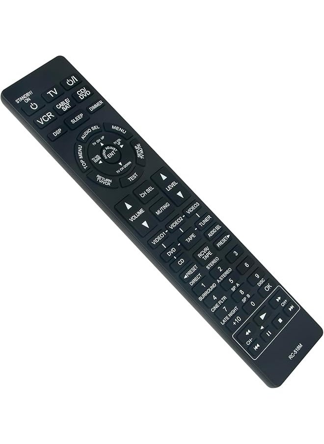 إيروريكس - جهاز تحكم عن بعد بديل Rc 518M مناسب لجهاز استقبال Onkyo AV Ht S660S Ht S667C Ht S670 Ht S670S Ht S760 Ht S760S Ht S767S Tx Nr5007 Tx Nr501 Tx Sr500 Ht R650 Tx Sr501 - Image 1