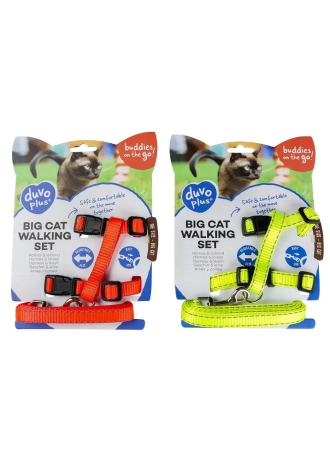 Duvo + Duvo+ Big Cat Walking Set Reflective Uni 30-50cm / 12Mm - 125cm - Image 2