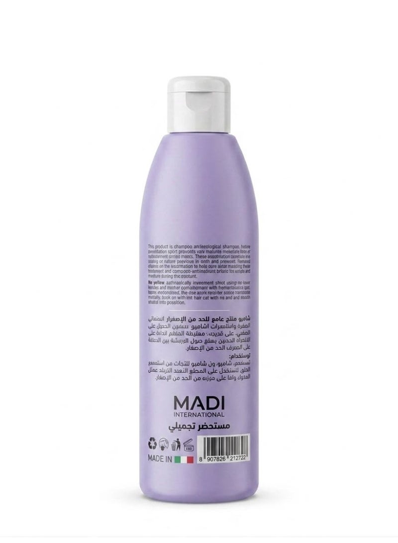 Vizo Professional Spot No Yellow Shampoo – Anti-Brass Purple Shampoo 250ML - Image 2