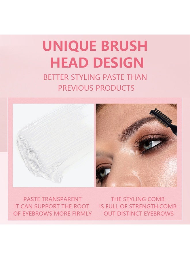 بوداير شمع الحواجب اللصق، جل تصفيف شمع الحواجب بلوم هولد لصياغة الحواجب الريشية والمرنة، جل حواجب شفاف بدون لزج، جل تثبيت الحواجب طويل الأمد، جل حواجب صحي ومقاوم للماء، تأثير لصق الحواجب للنساء - Image 4