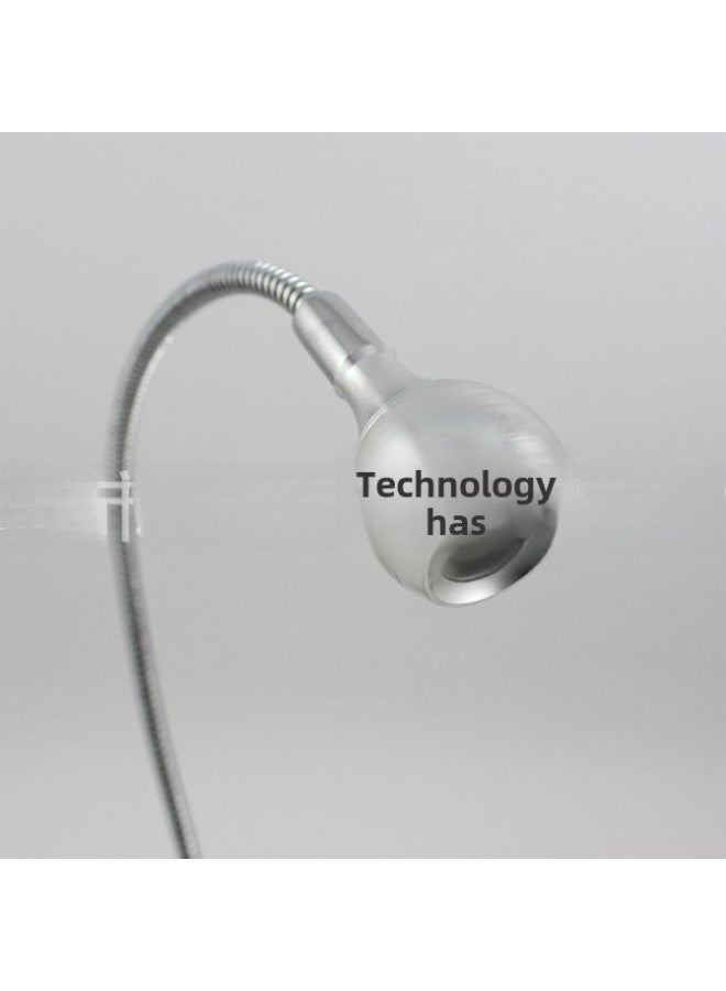 Usb Versatile Hose Clip-on Reading Lamp Creative Gift Lamp Night Market Stall Eye-protection Desk-Color:White Bag-Dimensions:warm Light  - Image 4