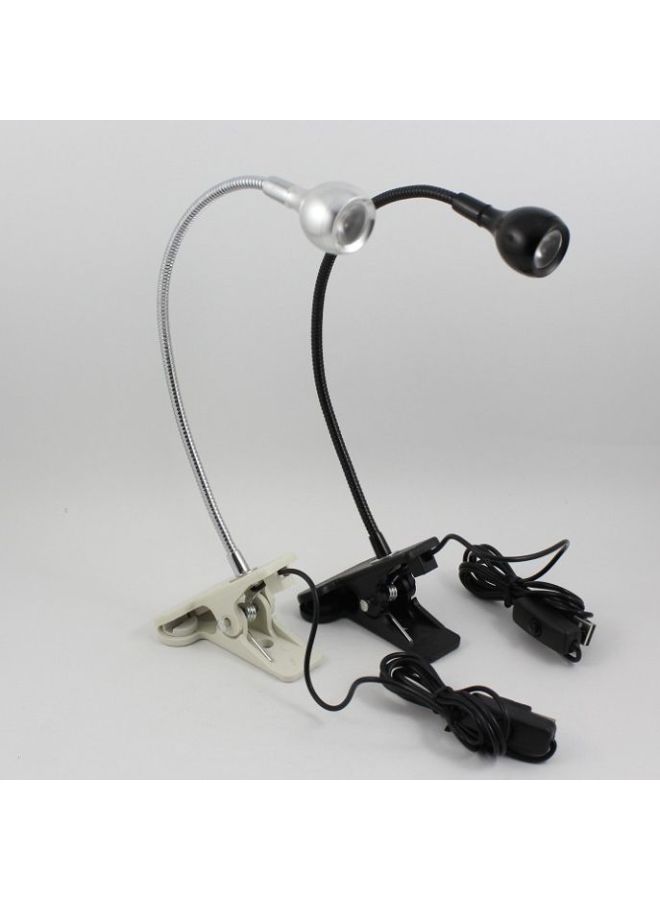 Usb Versatile Hose Clip-on Reading Lamp Creative Gift Lamp Night Market Stall Eye-protection Desk-Color:White Bag-Dimensions:warm Light  - Image 2