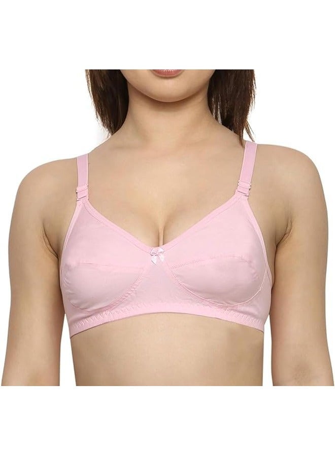 Love Bell Women's Everyday Bra - Double-Layered, High Coverage, All-Day Comfort Bra - Image 1